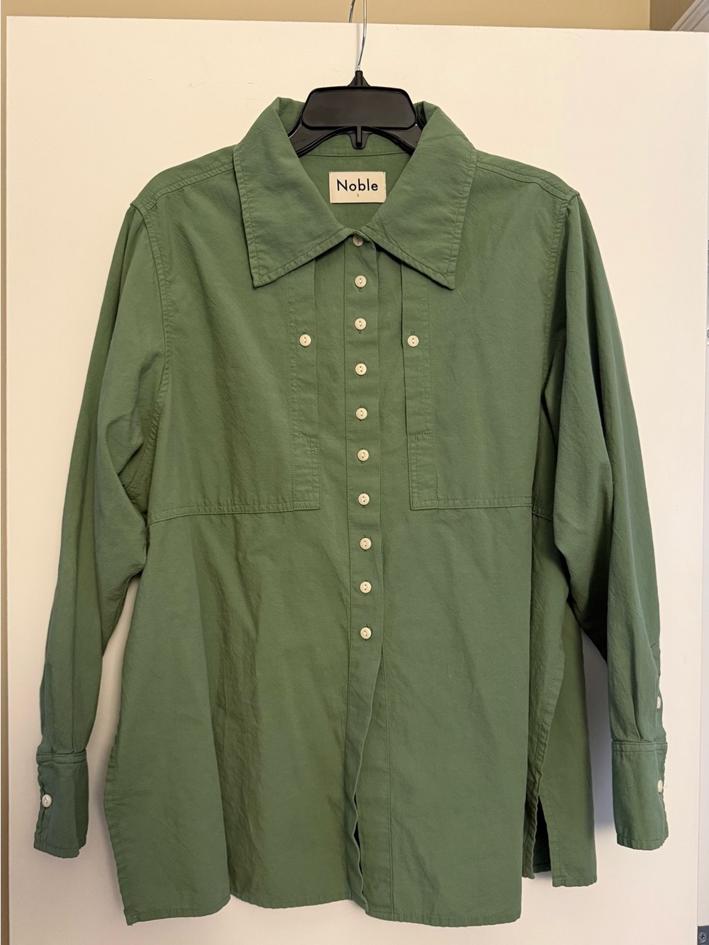 Noble Women's Sage Green Button-Down Shirt